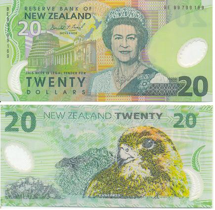 b0011 20 долларов (Новая Зеландия)