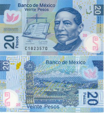b0075 20 Песо (Мексика)