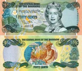 Багамские острова 1/2 доллара. 2001 год.