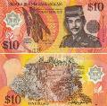 Бруней 10 ринггит/долларов. 1996 год.