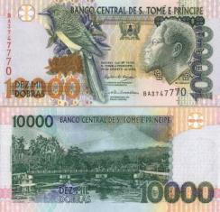 Сан Томе и Принсипи 10000 добрас. 2004 год.