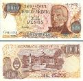 Аргентина 1000 песо. 1983 год.