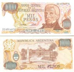 Аргентина 1000 песос. 1976-1983 год.