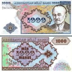 Азербайджан 1000 манат. 1993 год.