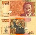 Колумбия 1000 песо. 2008 год.