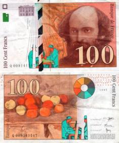 Франция 100 франков. 1997 год.