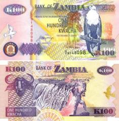 Замбия 100 квача. 1992 год.