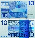 Нидерланды 10 гульденов. 1968 год.