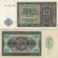 ГДР 10 марок. 1948 год.