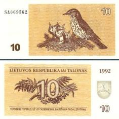 Литва 10 талонов. 1992 год.