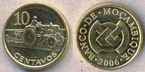 Мозамбик 10 центаво. 2006 год.