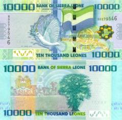 Сиерра Леоне 10000 леонс. 2010 год.