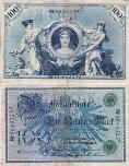 Германия 100 марок 1908 года. серия J