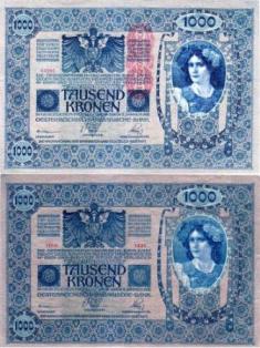 Австрия 1000 крон 1919 года.