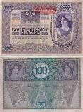 Австрия 10000 крон 1919 года.