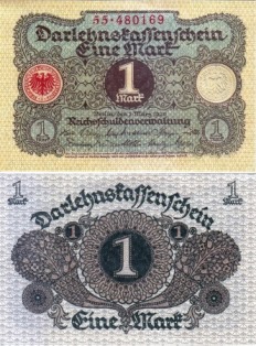 Германия 1 марка 1920 года.