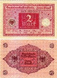 Германия 2 марки 1920 года.