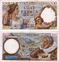 Франция 100 франков 1940 года.