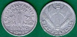 Франция 1 франк 1944 года.