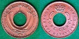 Восточная Африка 1 цент 1962 года.