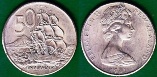 Новая Зеландия 50 центов 1981 года