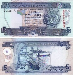 Соломоновы о-ва 5 долларов ND (1997)