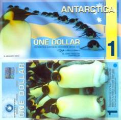 Антарктика 1 доллар. 2010год.