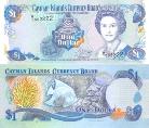 Каймановы острова 1 доллар. 1996 год.