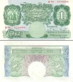 Великобритания 1 фунт. серия 1929-1934 год.