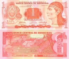 Гондурас 1 лемпира. 2010 год.