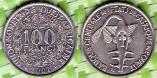Западная Африка 100 франков 2002 года.