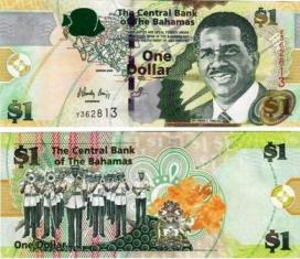 Багамские острова 1 доллар 2008 года.
