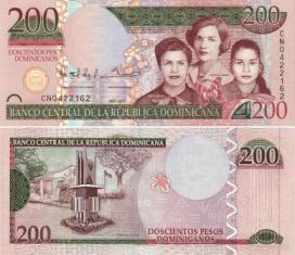 Доминиканская республика. 200 песо. 2013 год.
