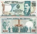 Уругвай 200 новых песо. 1986 год.