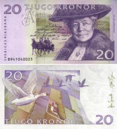 Швеция 20 крон. 2008 год.