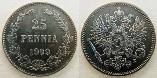 Россия для Финляндии 25 пенни. 1909 год.
