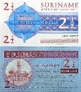 Суринам 2 1/2 доллара. 2004 год. 