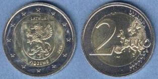Латвия. 2 евро. 2016. "Витземе".