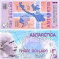Антарктика 3 доллара. 2007 год.