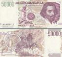 Италия 50000 лир. 1992 год.
