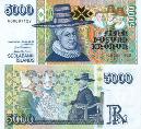 Исландия 5000 крон. 2001 год.