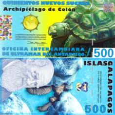 Галапагосские о-ва 500 нуэвос сукре. 2009 год.