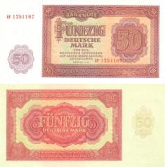 ГДР 50 марок. 1955 год.