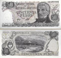Аргентина 50 песо. 1978 год.