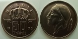 Бельгия 50 сантимов. 1970 год.