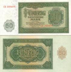 ГДР 50 марок. 1948 год.