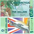 Антарктика 5 долларов. 2011 год. 