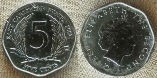 Восточно-Карибские о-ва 5 центов. 2002 год.