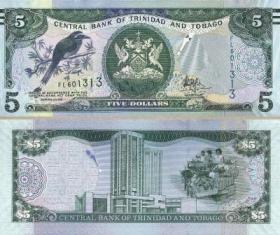 Тринидад и Тобаго. 5 долларов. 2017 год.