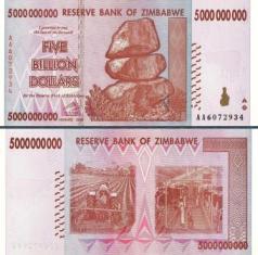 Зимбабве 5000000000 долларов. 2008 год.